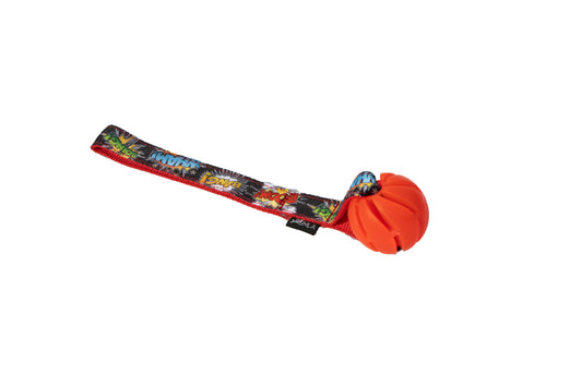 Short toy with handle and Sumplast ball